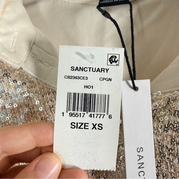Sanctuary Radiant Sequin Top Champagne XS - Picture 3 of 4